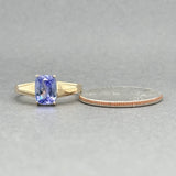 Estate 10K Y Gold 1.59ct Tanzanite Ring - Walter Bauman Jewelers