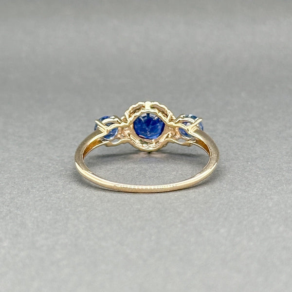 Estate 10K Y Gold 1.66ctw Kyanite & 0.02ctw H/SI1 - 2 Diamond Ring - Walter Bauman Jewelers