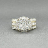 Estate 10K Y Gold 2.00ctw H - I/SI1 - I1 Diamond Cluster Cocktail Ring - Walter Bauman Jewelers