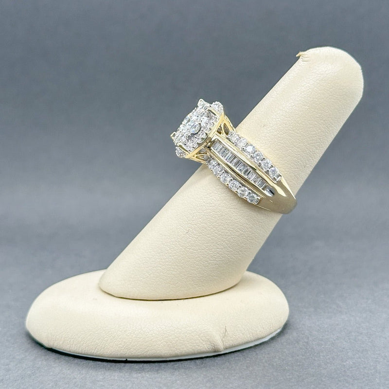 Estate 10K Y Gold 2.00ctw H - I/SI1 - I1 Diamond Cluster Cocktail Ring - Walter Bauman Jewelers