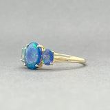 Estate 10K Y Gold 2.39ctw Blue Opal Ring - Walter Bauman Jewelers