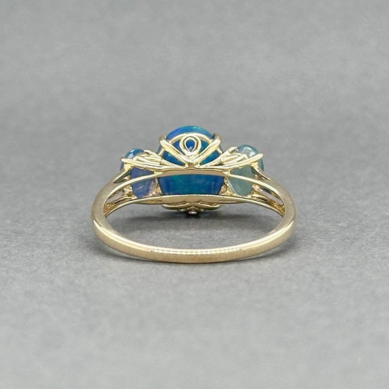 Estate 10K Y Gold 2.39ctw Blue Opal Ring - Walter Bauman Jewelers