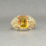 Estate 10K Y Gold 2.71ct Citrine Cocktail Ring - Walter Bauman Jewelers