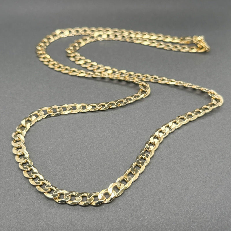 Estate 10K Y Gold 5.4mm 22” Curb Link Chain - Walter Bauman Jewelers