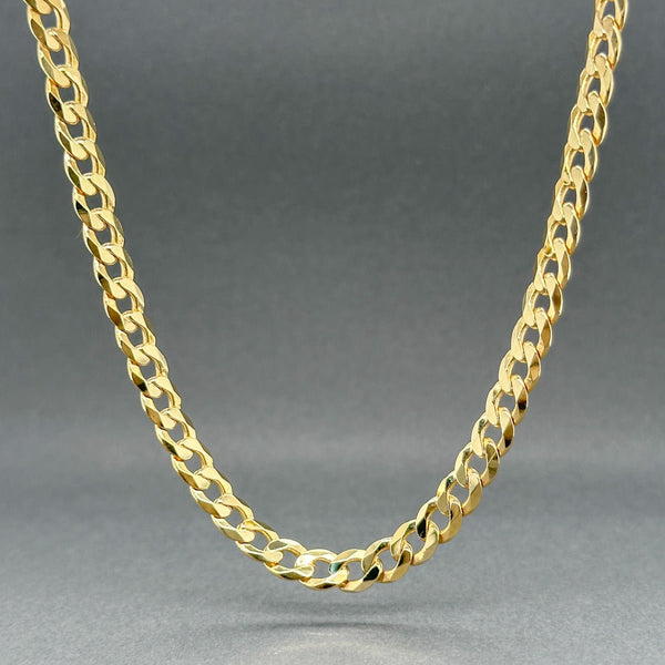 Estate 10K Y Gold 5.4mm 22” Curb Link Chain - Walter Bauman Jewelers