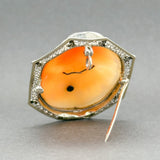 Estate 10K Y Gold Cameo w. Diamond Pendant/Pin - Walter Bauman Jewelers