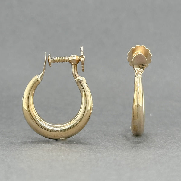 Estate 10K Y Gold Non - Pierced Hoop Earrings - Walter Bauman Jewelers