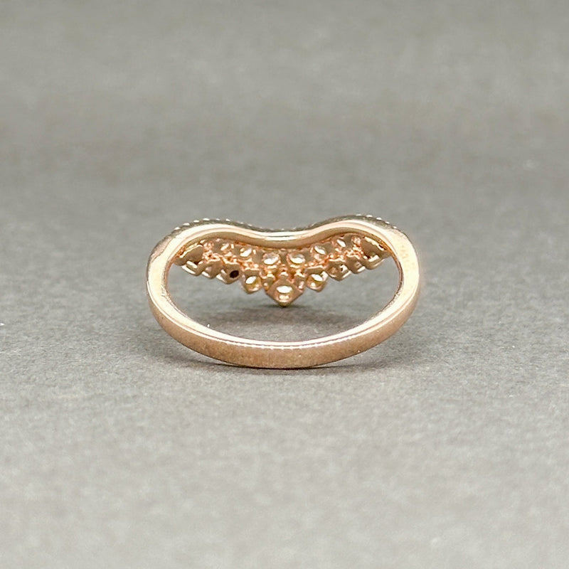Estate 14K R Gold 0.34ctw H/SI1-I1 Diamond Crown Ring - Walter Bauman Jewelers