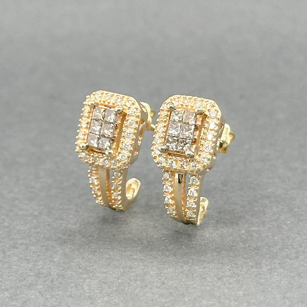 Estate 14K R Gold 0.36ctw Fancy Brown & H - I/SI1 - 2 Diamond Earrings - Walter Bauman Jewelers