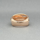 Estate 14K R Gold 0.45ctw H/SI2 - I1 Diamond Crossover Ring - Walter Bauman Jewelers