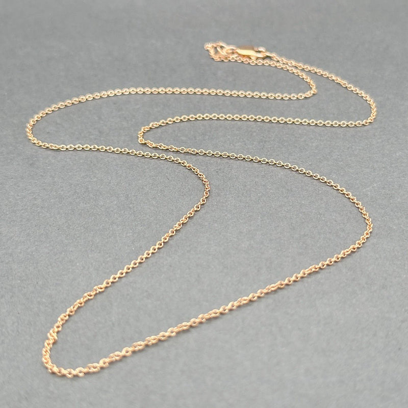 Estate 14K R Gold 1.23mm 18” Cable Chain - Walter Bauman Jewelers