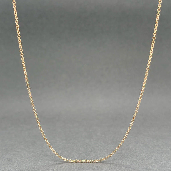 Estate 14K R Gold 1.23mm 18” Cable Chain - Walter Bauman Jewelers