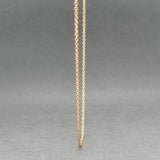 Estate 14K R Gold 1.23mm 18” Cable Chain - Walter Bauman Jewelers