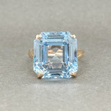 Estate 14K R Gold 15.66ct Lab-Created Blue Spinel Cocktail Ring - Walter Bauman Jewelers