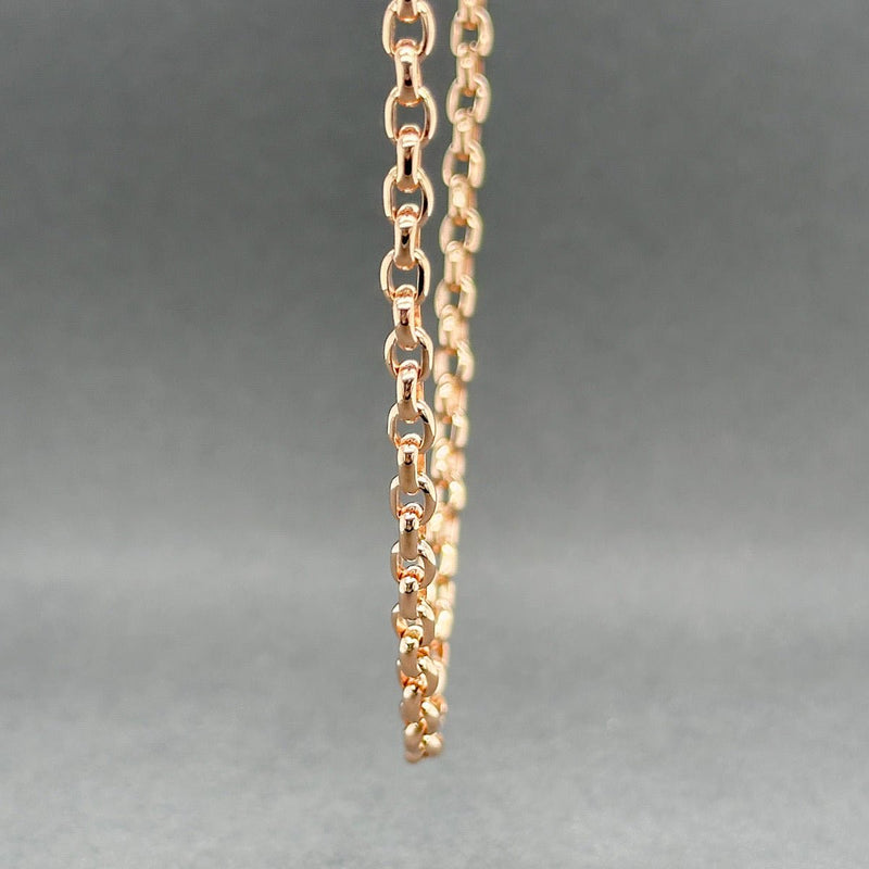 Estate 14K R Gold 3.51mm 20” Cable Chain - Walter Bauman Jewelers