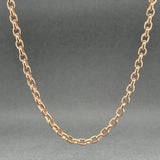 Estate 14K R Gold 3.51mm 20” Cable Chain - Walter Bauman Jewelers