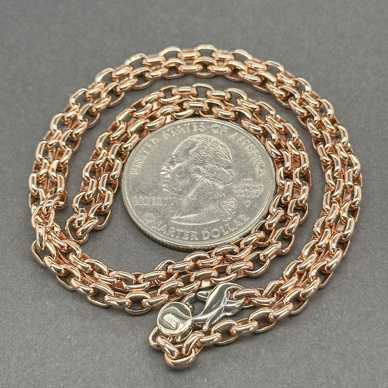 Estate 14K R Gold 3.51mm 20” Cable Chain - Walter Bauman Jewelers