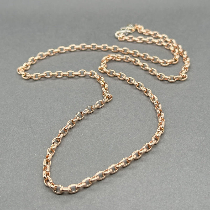 Estate 14K R Gold 3.51mm 20” Cable Chain - Walter Bauman Jewelers