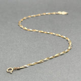 Estate 14K Tri - Color Gold Braided Bracelet - Walter Bauman Jewelers