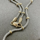 Estate 14K TT 18” Popcorn Chain Necklace - Walter Bauman Jewelers