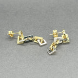 Estate 14K TT Gold 0.03ctw G/SI1 Diamond Dangle Earrings - Walter Bauman Jewelers