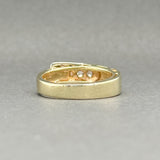 Estate 14K TT Gold 0.10ctw G-I/VS2-SI2 Diamond Buckle Ring - Walter Bauman Jewelers