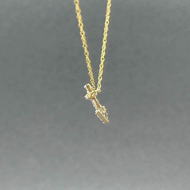 Estate 14K TT Gold 0.11ctw H/SI2 - I1 Diamond Anchor Pendant - Walter Bauman Jewelers