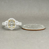 Estate 14K TT Gold 0.21ctw G-H/SI1-2 Diamond Eng. Ring Mounting - Walter Bauman Jewelers