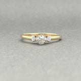 Estate 14K TT Gold 0.25ctw G - I/VS2 - SI2 Diamond Eng. Ring - Walter Bauman Jewelers