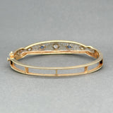 Estate 14K TT Gold 0.28ctw Sapphire & 0.23ctw H - I/SI1 Diamond Bracelet - Walter Bauman Jewelers