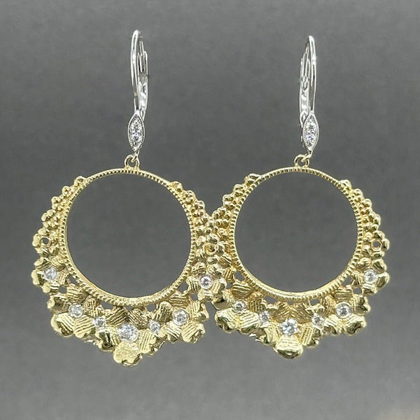 Estate 14K TT Gold 0.29ctw Diamond Chandelier Earrings - Walter Bauman Jewelers