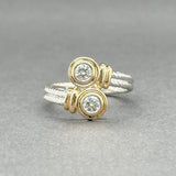 Estate 14K TT Gold 0.47ctw H - I/SI1 - 2 Diamond Ring - Walter Bauman Jewelers