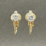 Estate 14K TT Gold 0.56ctw G-H/SI1 Diamond Clip-On Earrings - Walter Bauman Jewelers