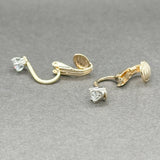 Estate 14K TT Gold 0.56ctw G-H/SI1 Diamond Clip-On Earrings - Walter Bauman Jewelers