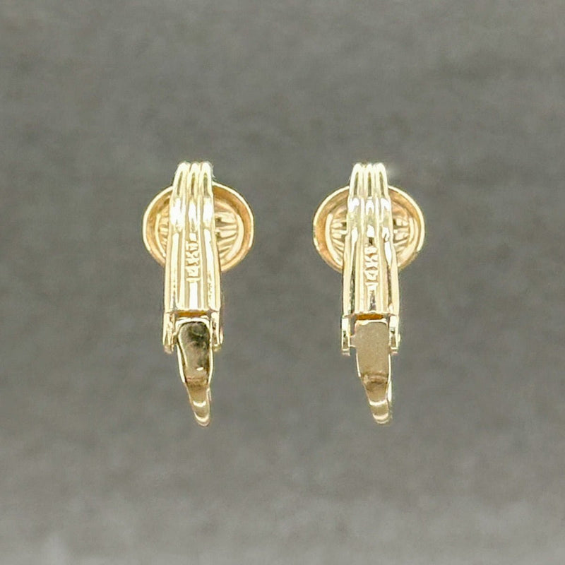 Estate 14K TT Gold 0.56ctw G-H/SI1 Diamond Clip-On Earrings - Walter Bauman Jewelers