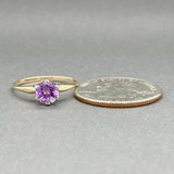 Estate 14K TT Gold 0.75ct Amethyst Ring - Walter Bauman Jewelers