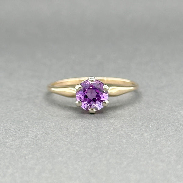 Estate 14K TT Gold 0.75ct Amethyst Ring - Walter Bauman Jewelers