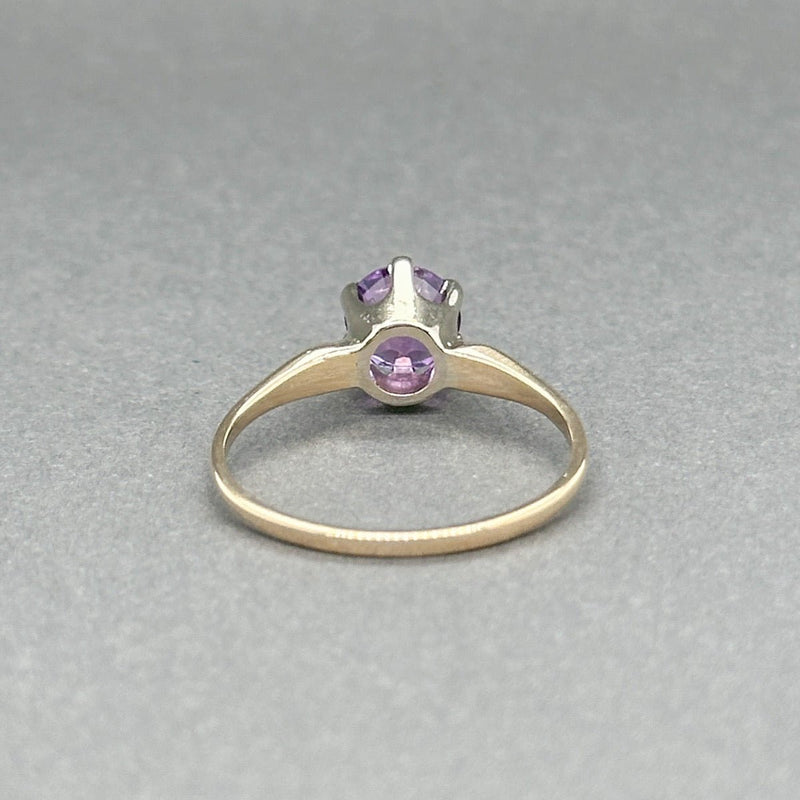 Estate 14K TT Gold 0.75ct Amethyst Ring - Walter Bauman Jewelers