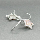 Estate 14K TT Gold 0.88ctw G - H/SI1 - 2 Diamond Star Drop Earrings - Walter Bauman Jewelers