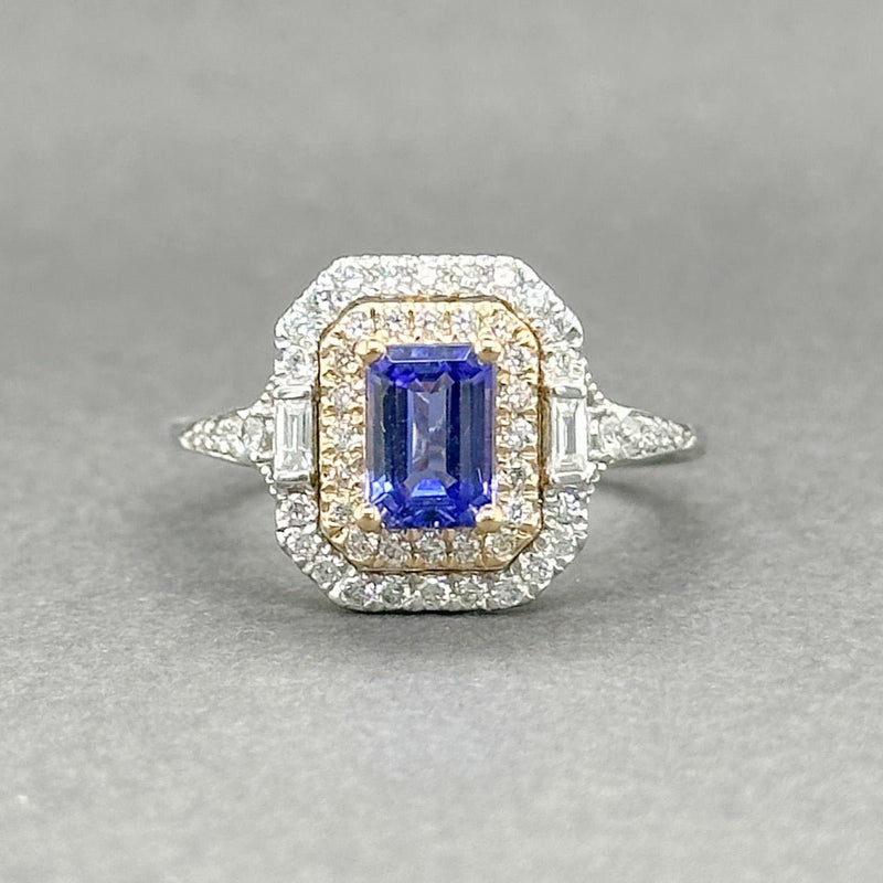 Estate 14K TT Gold 0.97ct Tanzanite & 0.51ctw G - H/SI2 - I1 Diamond Ring - Walter Bauman Jewelers