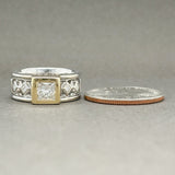 Estate 14K TT Gold 1.04ctw G-H/VS2 Diamond Eng. Ring - Walter Bauman Jewelers