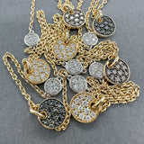 Estate 14K TT Gold 1.22ctw Fancy Black & Brown & G - H/VS2 - I3 Diamond 36” Necklace - Walter Bauman Jewelers