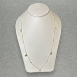 Estate 14K TT Gold 1.22ctw Fancy Black & Brown & G - H/VS2 - I3 Diamond 36” Necklace - Walter Bauman Jewelers