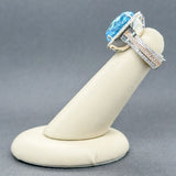 Estate 14K TT Gold 14.09ct Topaz & 0.72ctw G - H/SI1 - 2 Diamond Ring - Walter Bauman Jewelers