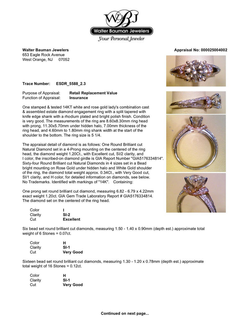 Accurate Appraisal Antique Jewelry Appraisal Near Me Estate 14K TT