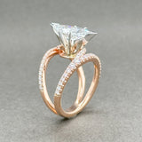 Estate 14K TT Gold 3.28ctw D-I/VVS1-SI2 Diamond Eng. Ring GIA - Walter Bauman Jewelers