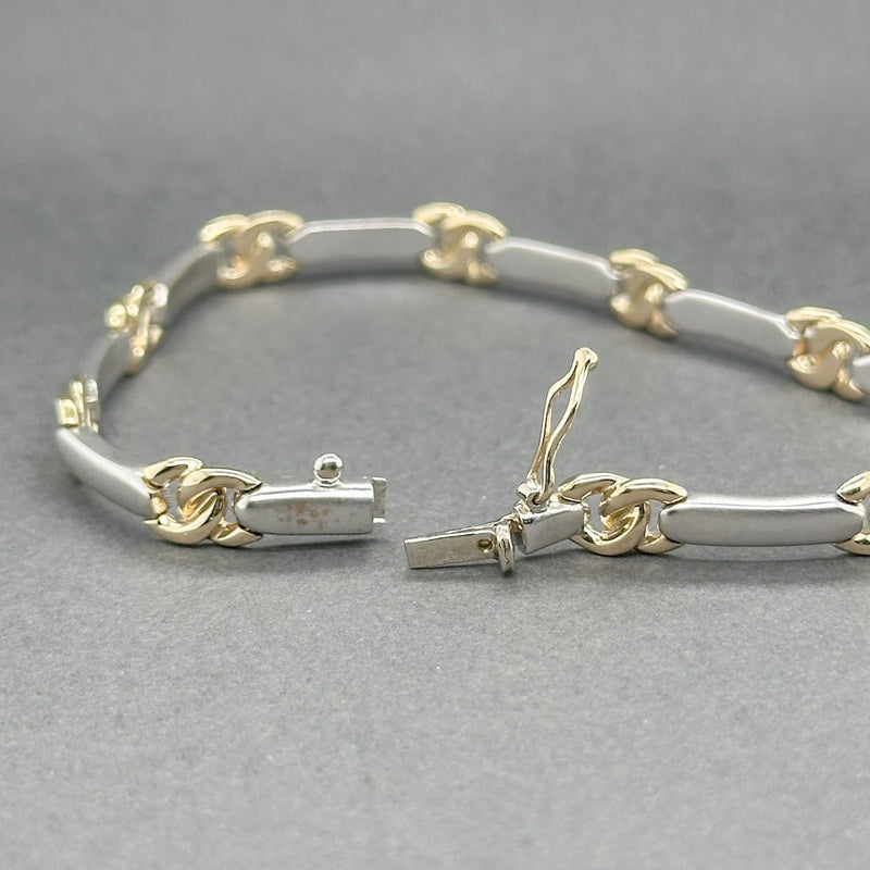 Estate 14K TT Gold Bar Bracelet - Walter Bauman Jewelers