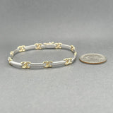 Estate 14K TT Gold Bar Bracelet - Walter Bauman Jewelers