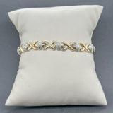 Estate 14K TT Gold X Link Bracelet - Walter Bauman Jewelers