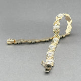 Estate 14K TT Gold X Link Bracelet - Walter Bauman Jewelers